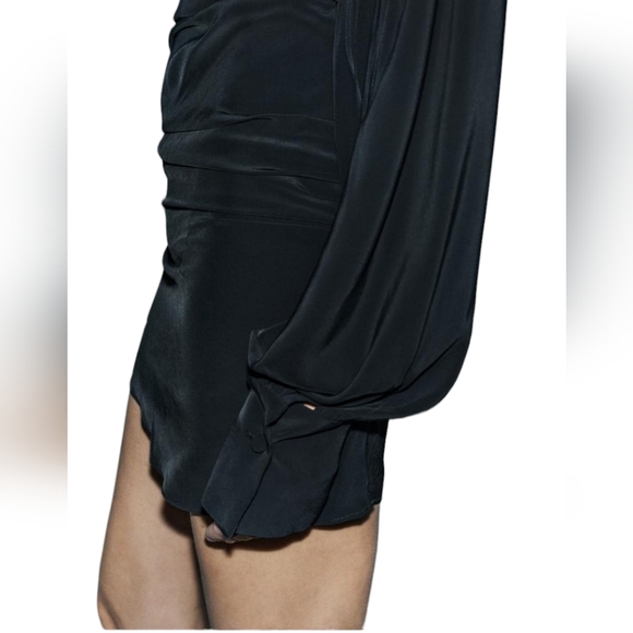 Zara Limited Edition Cape Sleeve Dress Size XS - Picture 3 of 15